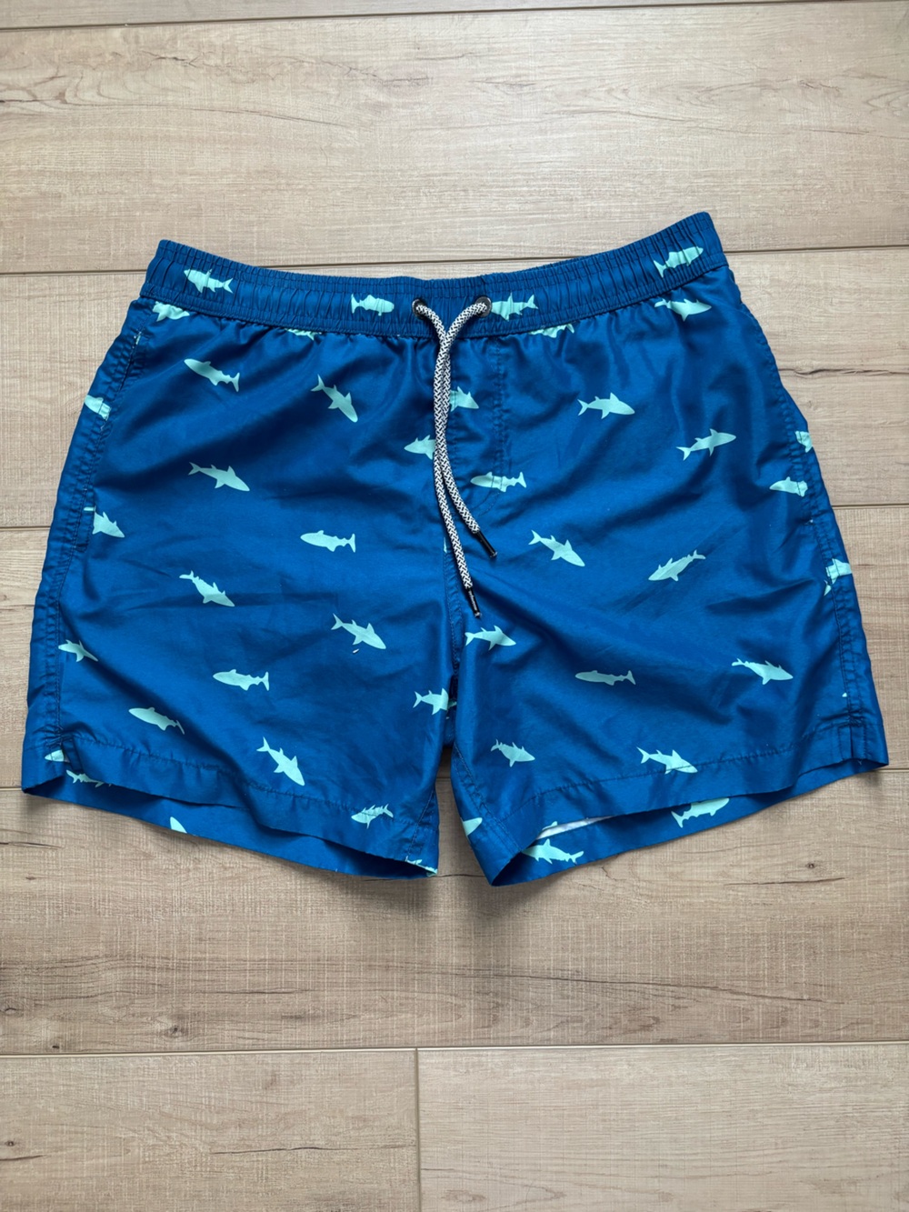 Maamgic Shark Print Swim Trunks
